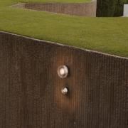 MARSET LED-ulkoseinävalaisin ROC MINI, musta, IP65, TRIAC