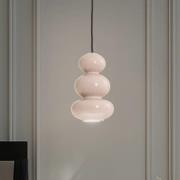 Oman-riippuvalaisin, kiiltävä harmaa, lasi, Ø 14 cm