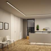 Paulmann LED-valolista Linion, kromi, 90° kulma, 3 000 K