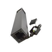 Facado II pylväsvalaisin, korkeus 65 cm, harmaa/savu, 11 x 11 cm IP65