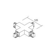 Ivela X-liitin LKM DALI, musta, 3-vaiheinen, muovi