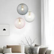 Riippuvalaisin Diana, savuharmaa/kulta, Ø 30 cm, lasi