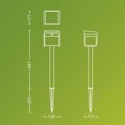 Philips LED-maapiikkivalaisin Ezra UE, muovi, IP44