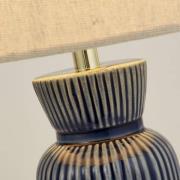 Pöytävalaisin Jeshua, sininen/valkoinen, keraaminen/tekstiili, 39 cm, ...