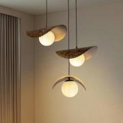 Riippuvalaisin Vatoz, 3-lamppuinen, musta, Ø 50 cm, metalli