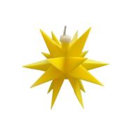 STERNTALER LED-tähti, keltainen, 18-kärkinen, Ø 12 cm, paristo