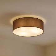 Lindby kattovalaisin Sebatin, Ø 40 cm, vaaleanruskea, kangas, E27