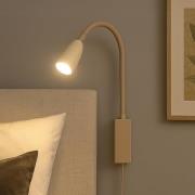 LED-seinävalaisin Sten, hiekanvärinen, korkeus 61 cm, eleohjaus