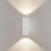 LED-ulkoseinälamppu ShoreLine Pro Square up/down, valkoinen