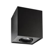 Kattospotti Bengala, kulmikas, musta, alumiini, GU10, kääntyvä