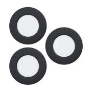 EGLO connect LED-uppovalaisin Fueva 6-Z, musta, 3 kpl:n sarja