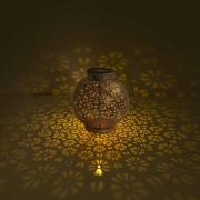 Aurinkokäyttöinen LED-valaisin 52854, hopea, metalli, 20 cm, IP44, 2 k...