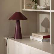 Globen Lighting pöytävalaisin Cannes, punainen, metalli, korkeus 40 cm