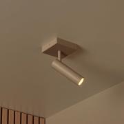 Kattokohdevalo Grado, pituus 10 cm, taupe, metalli