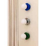 Globen Lighting seinälamppu ART DECO, vihreä/valkoinen, Ø 16 cm, IP44