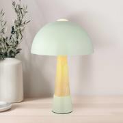 Pöytälamppu Paulin, mattavihreä/puunvärinen, metalli, korkeus 36,5 cm