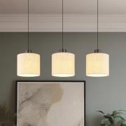 LED-riippuvalaisin Thea, pituus 74 cm, 3-lamppuinen, kermanvärinen/mat...