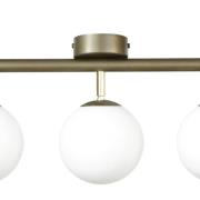 Kattovalaisin Drum, kahvi, lasi, pituus 80 cm, 5-lamppuinen, G9