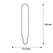 SEGULA LED Elegant Line E27 5W Tube 2.700 K hehkulamppu himmennettävä