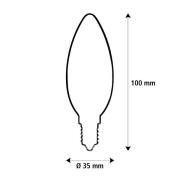 Segula LED Fire Flame Line E14 0,2W kynttilä savu 1800K koriste