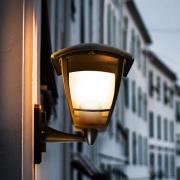 SEGULA ulkoseinävalaisin Antique up, musta, alumiini, E27