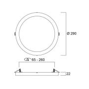 LED-kattovalaisin START 5in1, valkoinen, Ø 29 cm, CCT, himmennettävä