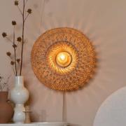 GOOD & MOJO seinälamppu Arizona, luonnonväri, Ø 50 cm bambupistoke