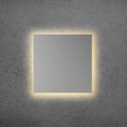 LED-seinävalaisin BLADE Q, mattapintainen hopea, 34 x 34 cm, metalli,