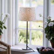 PR Home pöytälamppu BASE ACANTHUS, valkoinen/hopeanvärinen, 58 cm