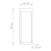 LED-ulkoseinävalaisin KABO, musta, korkeus 36 cm, metalli, IP44