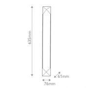 LED-seinävalaisin CAESAR, vanha messinki, korkeus 64 cm Metalli/alabas...