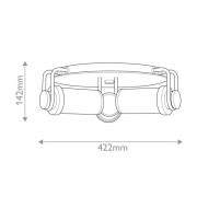Kattovalaisin WYNWOOD, pronssi, Ø 42 cm, 3-lamppuinen, metalli/lasi