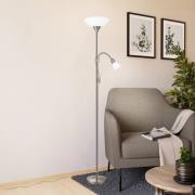 Up 2 vapaasti seisova lattiavalaisin, jossa on lukuvalo