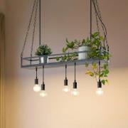 Lindby riippuvalaisin Kirista, 5-valo, musta, metalli, 100cm