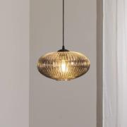 Ruokailuhuonevalaisin Coco, Ø 30 cm, musta/savunharmaa, lasi