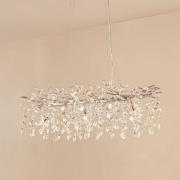 Lucande riippuvalaisin Bellora, 101 cm, ruostumaton teräs, kristalli