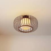 Lindby kattovalaisin Davella, Ø 50 cm,  bambu, tekstiili