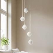 Midway-riippuvalo, hiekanvärinen, 5-lamppuinen, Ø 35 cm, GU10