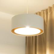 Boho-riippuvalaisin, kerma/beige, Ø 50 cm, korkeus 20 cm, juutti