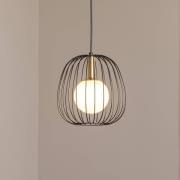 Riippuvalaisin Bell S, Ø 24 cm, 1-lamppuinen, musta/kulta/valkoinen