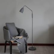 Markslöjd LED-lattiavalaisin Patro, harmaa, metalli, himmennettävä