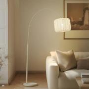 Lindby kaarivalaisin Helin, beige, tekstiili, korkeus 198,5 cm