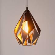 Carlton-riippuvalaisin, musta/kupari, Ø 20,5 cm