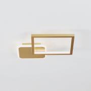 LED-kattovalaisin Gafares, kultainen, alumiini, 33 cm, kaukosäädin CCT