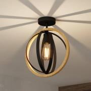 EGLO Basildon -kattovalaisin puuta ja terästä