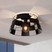 EGLO Pontefract -kattovalaisin terästä, musta