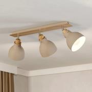 Kattovalaisin Arrecife hiekka/puu, 3-lamppuinen