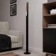 LED-lattiavalaisin Barbotto musta/tammenvärinen