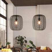 Rinroe-riippuvalaisin, pituus 90 cm, musta, 2-valo, teräs