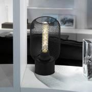 Wrington pöytävalaisin, korkeus 28,5 cm, musta, teräs